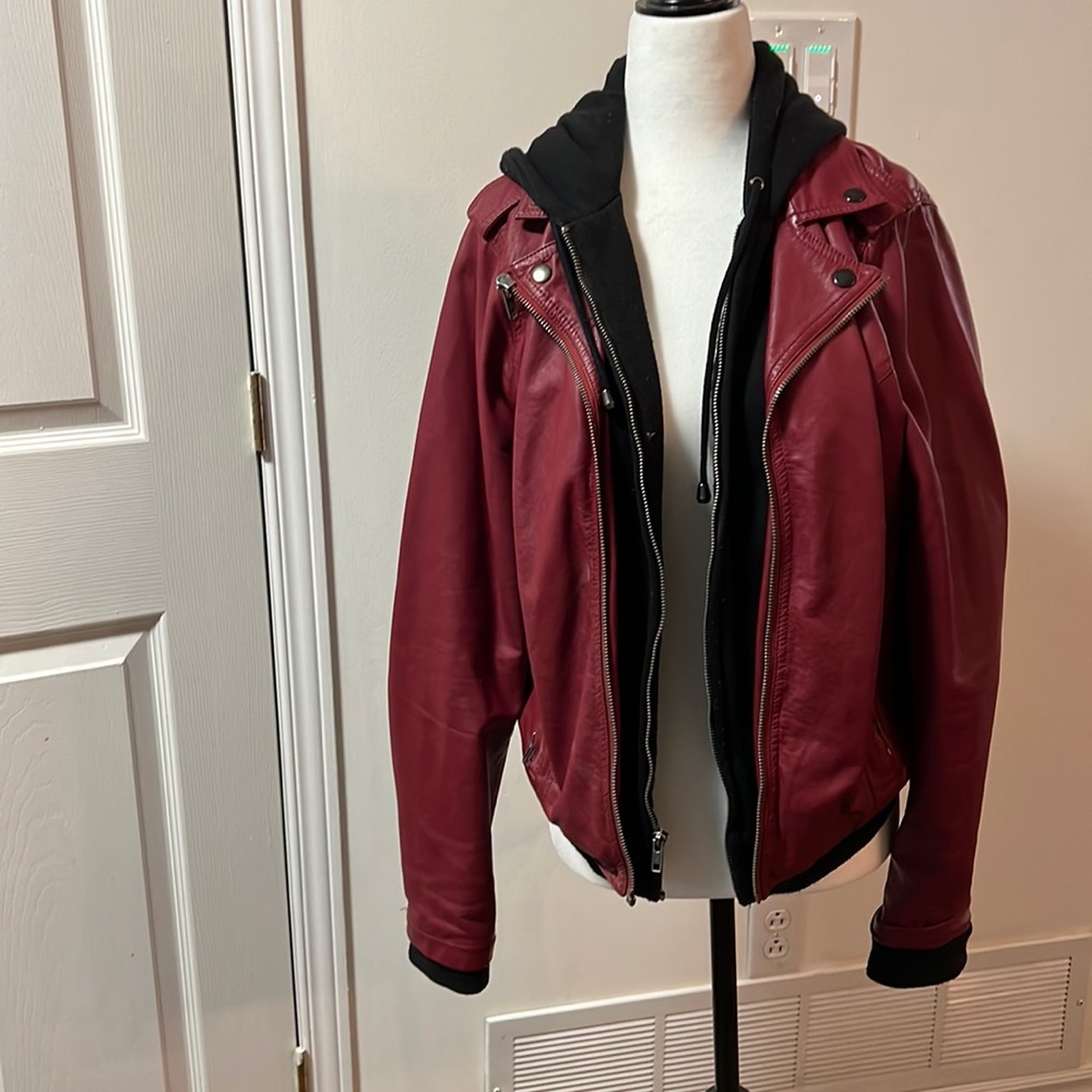 Torrid Red Leather Jacket